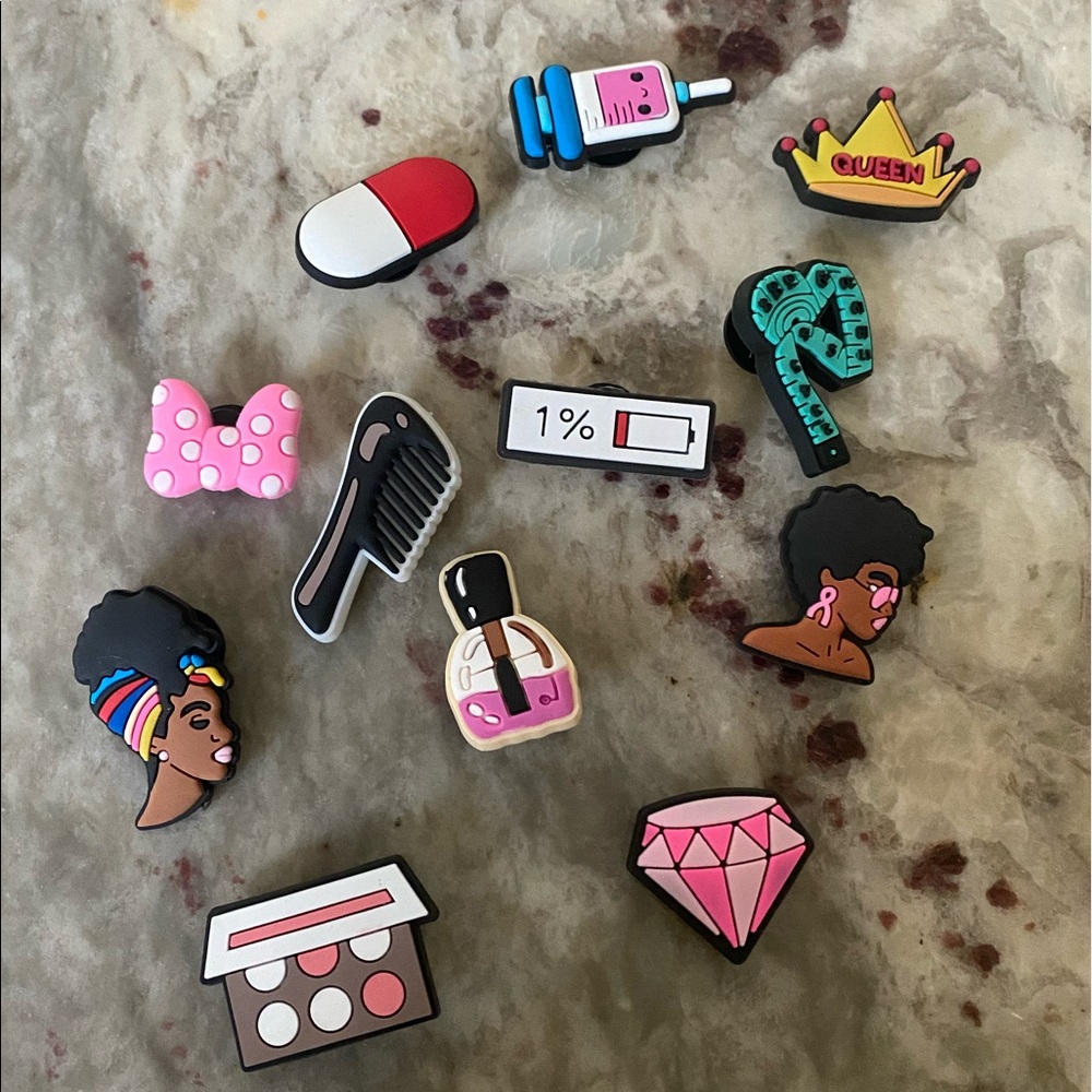 Croc charms, jibbitz